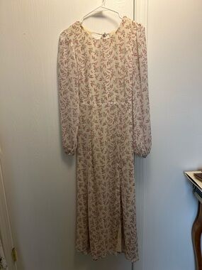 et clet Floral Cream Sleeveless Top - Pink Spring Print